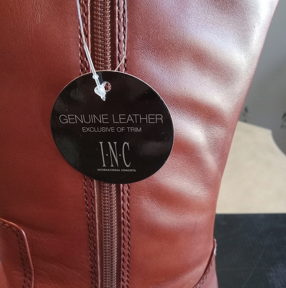 INC Womens Fawne Leather Over The Knee Riding Boots Size 6.5 - Picture 6 of 16